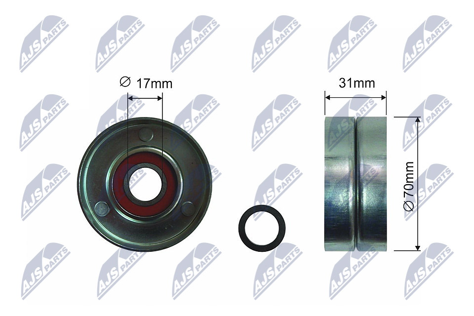 NTY RNK-TY-000 Spannrolle, Keilrippenriemen