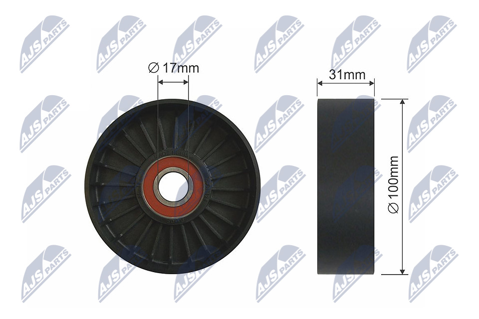 NTY RNK-TY-030 Spannrolle, Keilrippenriemen