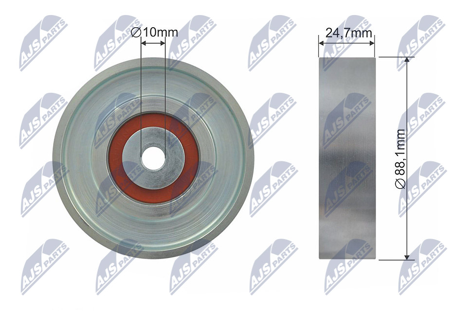 NTY RNK-TY-031 Паразитный / ведущий ролик, поликлиновой ремень