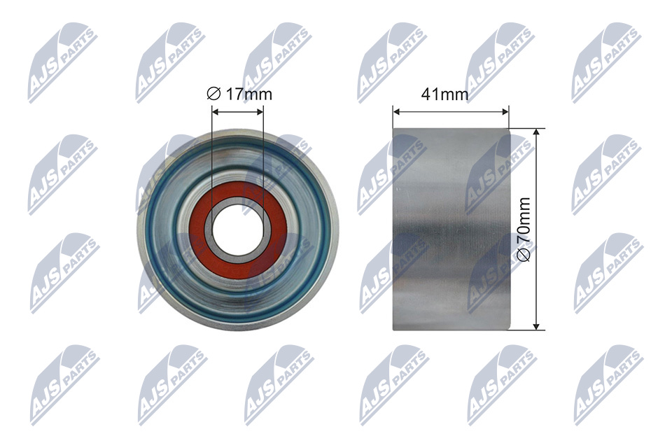 NTY RNK-TY-037 Spannrolle, Keilrippenriemen