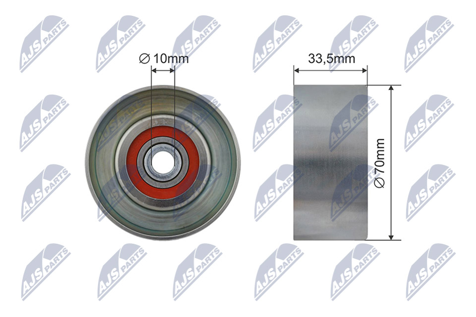 NTY RNK-TY-043 Spannrolle, Keilrippenriemen