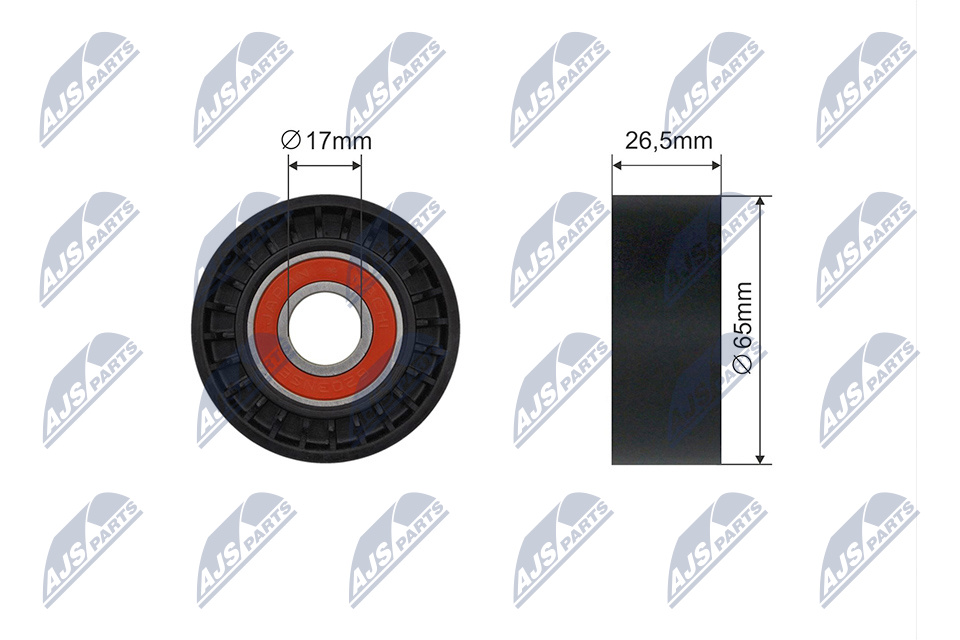 NTY RNK-VV-011 Spannrolle, Keilrippenriemen