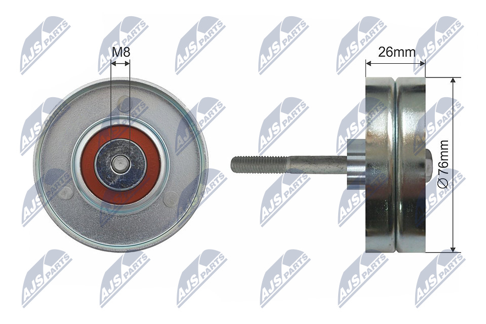 NTY RNK-VV-012 Spannrolle, Keilrippenriemen