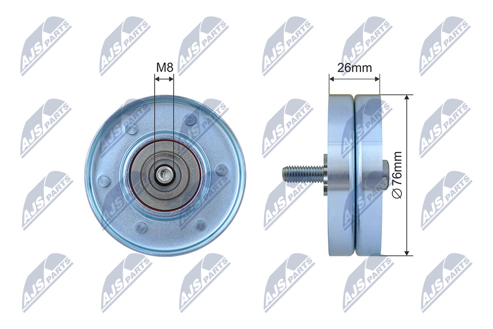 NTY RNK-VV-013 Паразитный / ведущий ролик, поликлиновой ремень