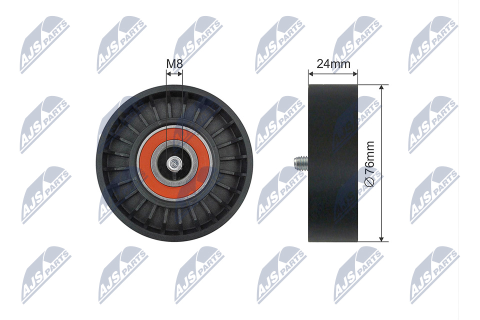NTY RNK-VV-017 Spannrolle, Keilrippenriemen