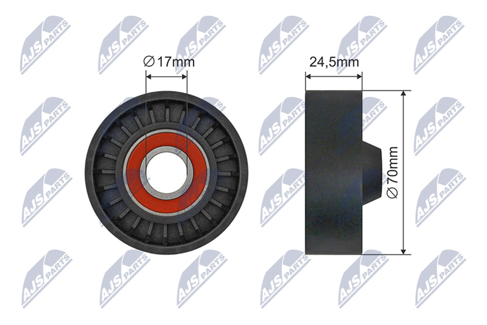 NTY RNK-VV-020 Spannrolle, Keilrippenriemen