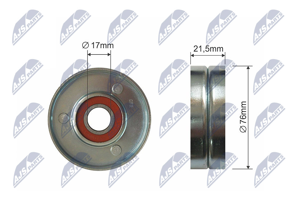 NTY RNK-VW-010 Spannrolle, Keilrippenriemen