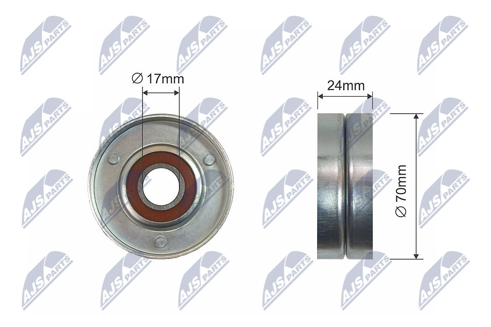 NTY RNK-VW-012 Spannrolle, Keilrippenriemen
