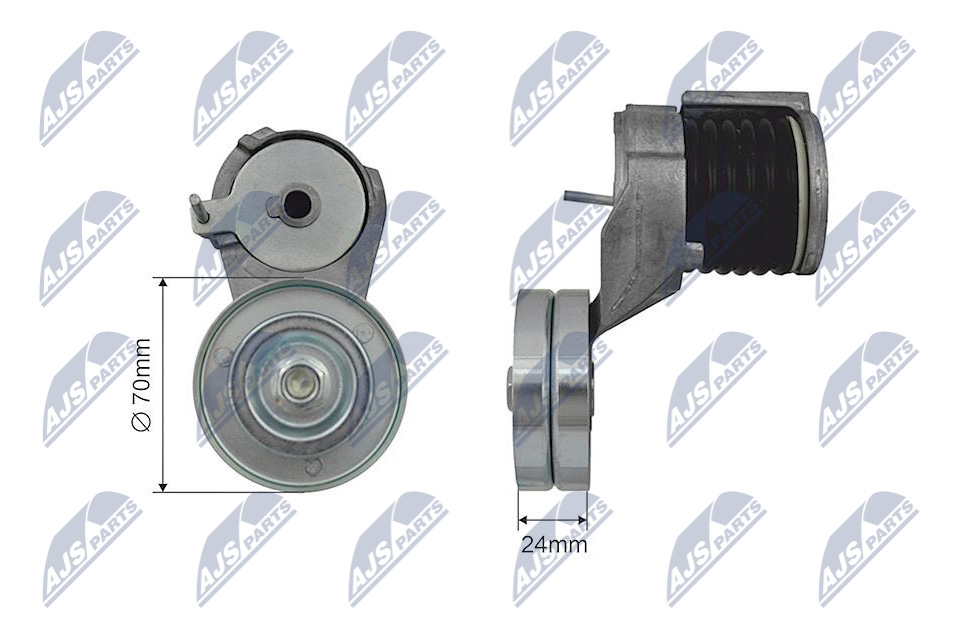 NTY RNK-VW-024 Spannrolle, Keilrippenriemen