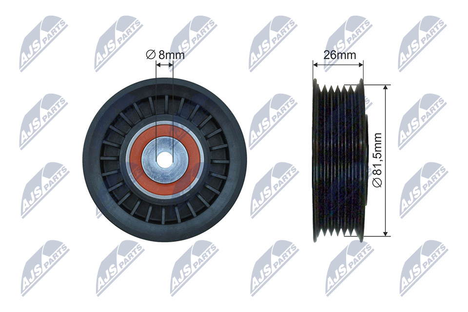 NTY RNK-VW-029 Spannrolle, Keilrippenriemen