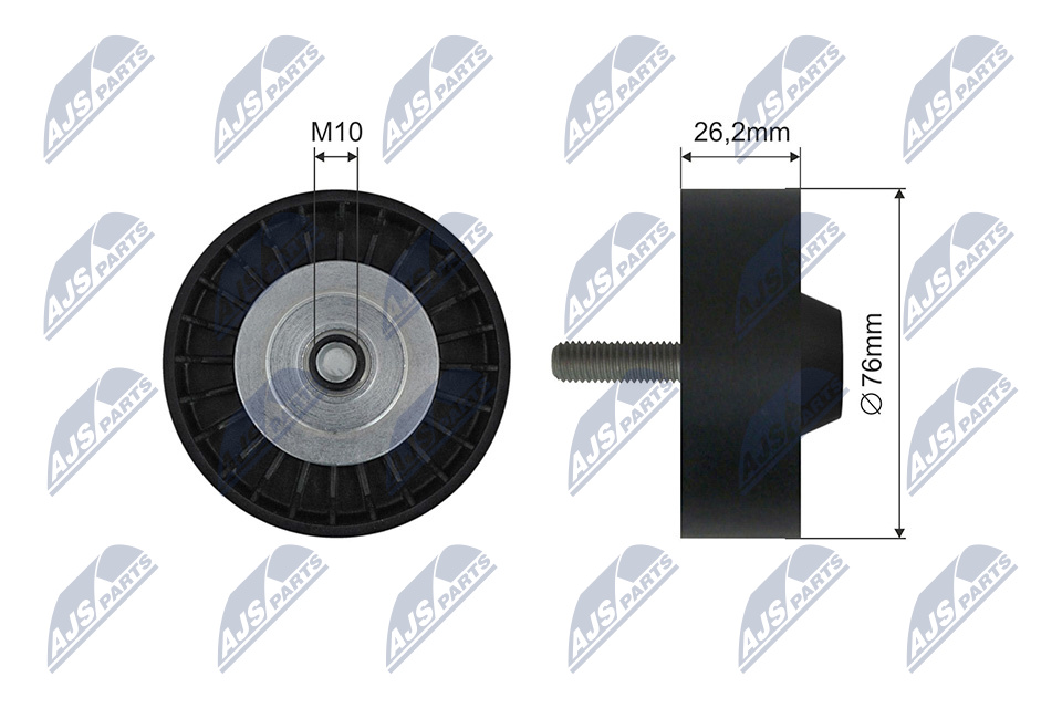 NTY RNK-VW-032 Spannrolle, Keilrippenriemen