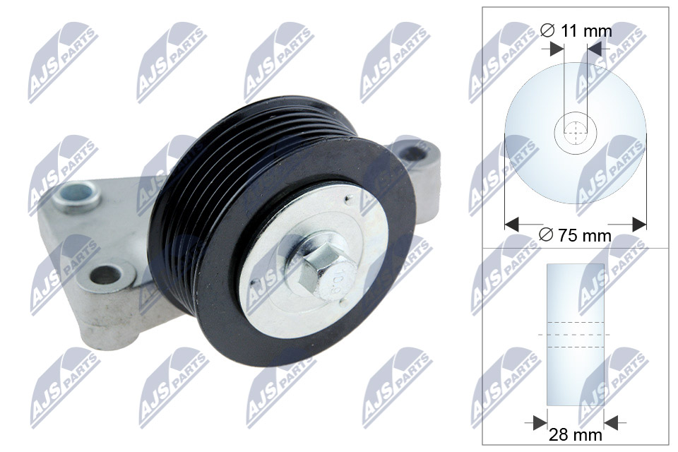 NTY RRK-MZ-005 Паразитный / ведущий ролик, поликлиновой ремень