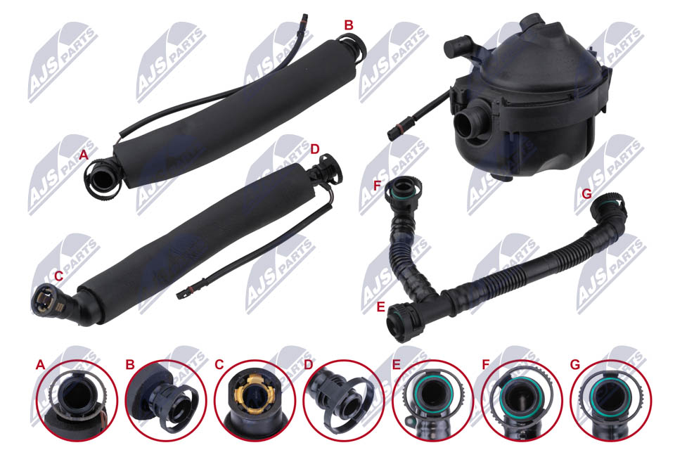 NTY SEP-BM-001 Oil Separator, crankcase ventilation