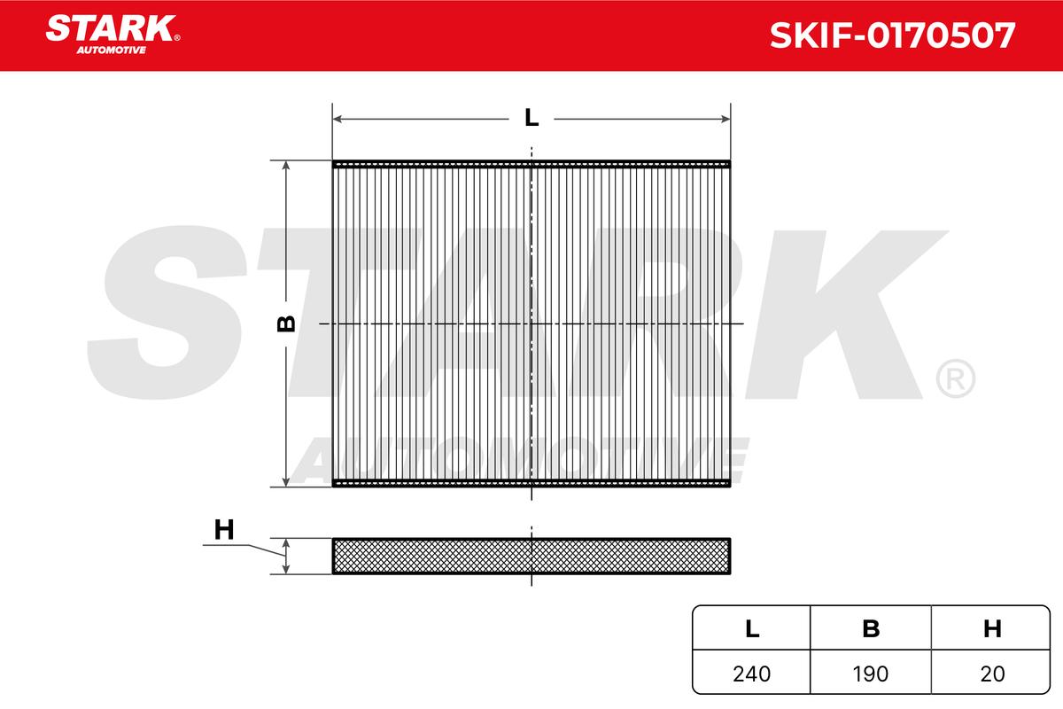Stark SKIF-0170507 Filtru, aer habitaclu