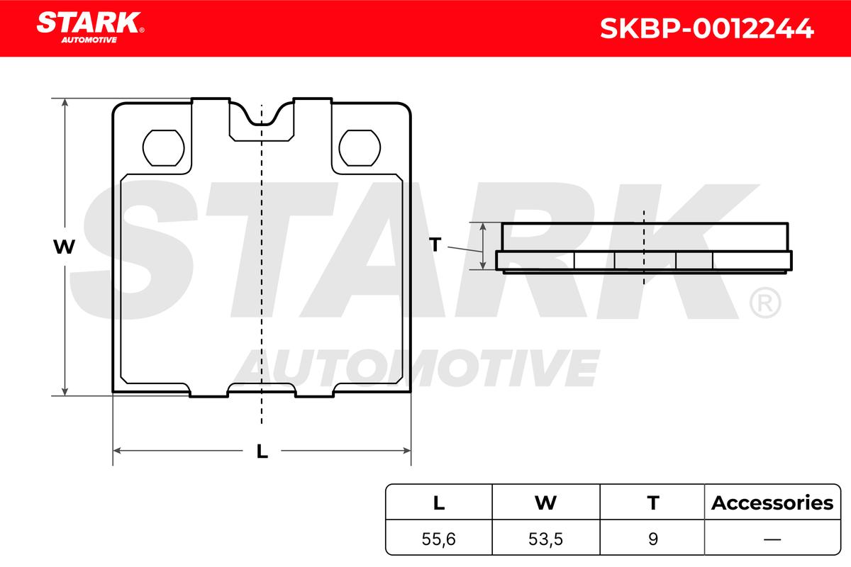 Stark SKBP-0012244 set placute de frana,frana de parcare cu disc
