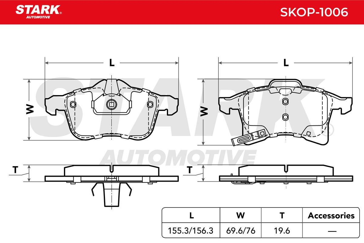Stark SKOP-1006 set placute frana,frana disc