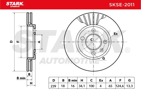 Stark SKSE-2011 Brake Disc