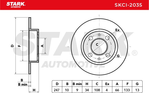 Stark SKCI-2035 Brake Disc