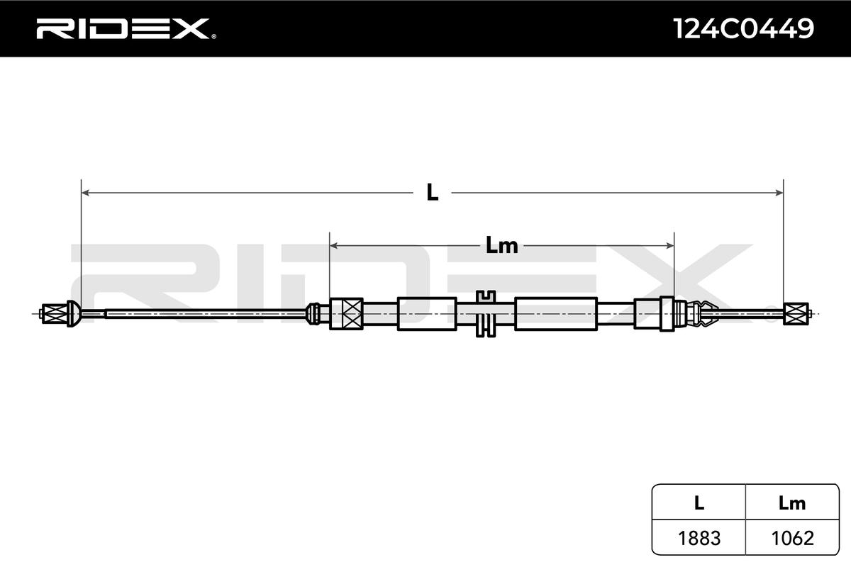 RIDEX 124C0449 Cable Pull,...
