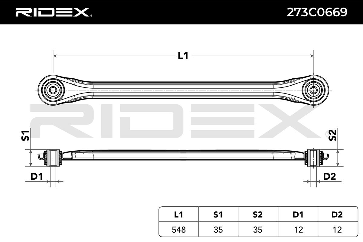 RIDEX 273C0669 Тяга / стойка, подвеска колеса