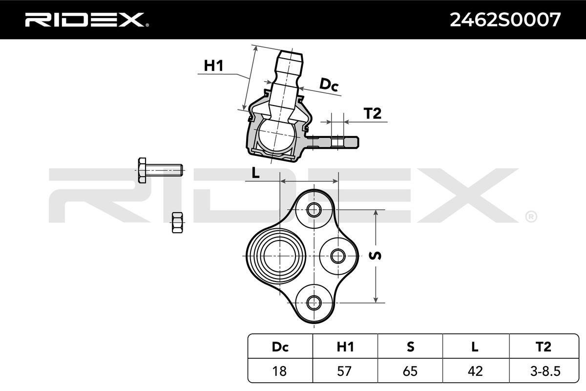 RIDEX 2462S0007 Ball Joint...