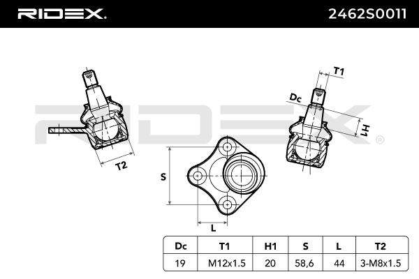 RIDEX 2462S0011 Ball Joint...