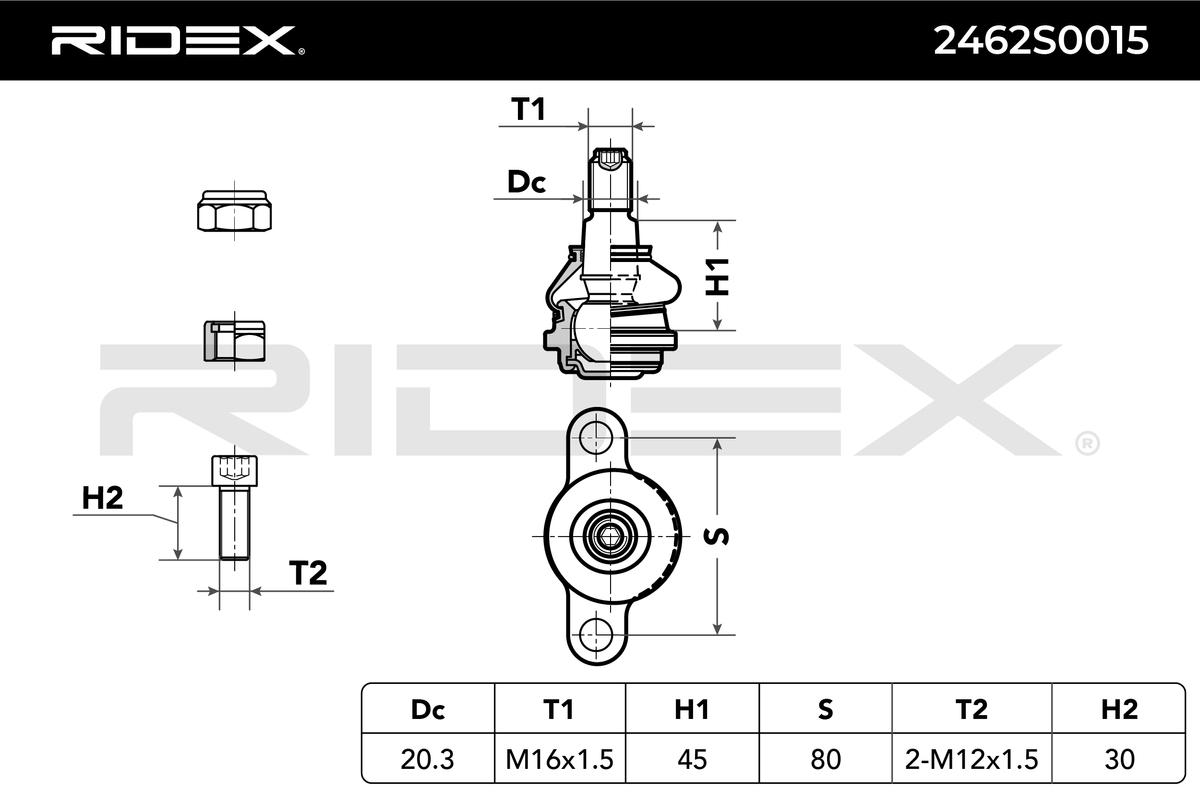 RIDEX 2462S0015 Ball Joint...