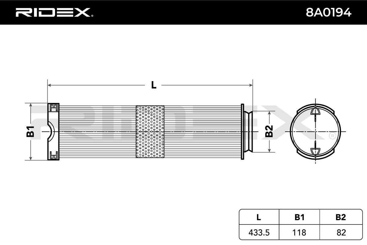RIDEX 8A0194 Air Filter for...