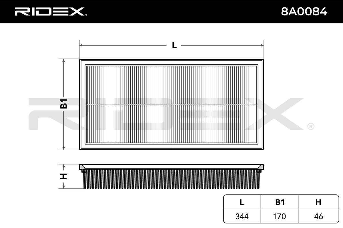 RIDEX 8A0084 Air Filter for...