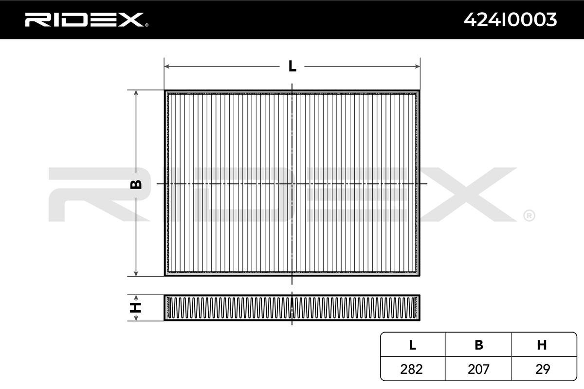 RIDEX 424I0003 Filtru, aer habitaclu