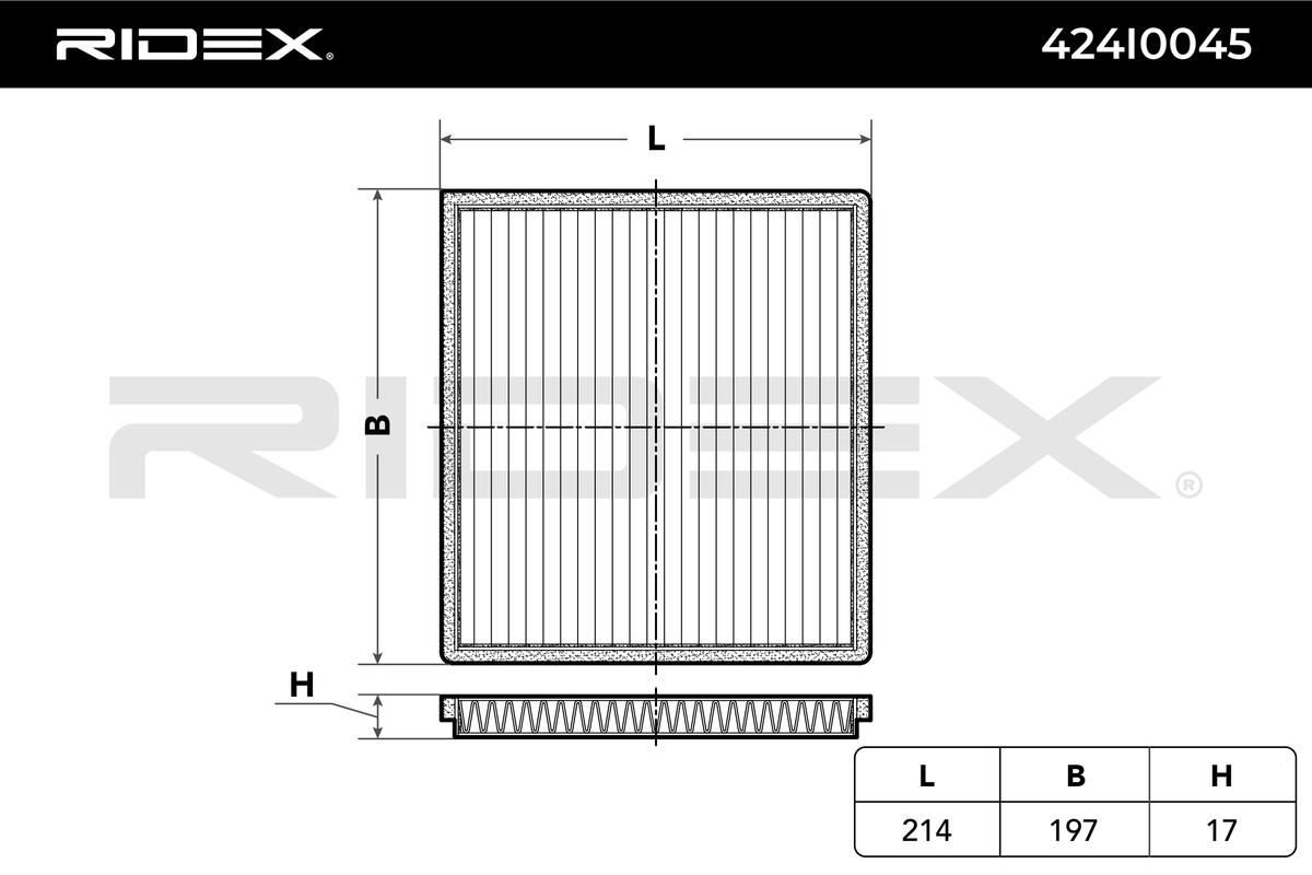 RIDEX 424I0045 Filter,...