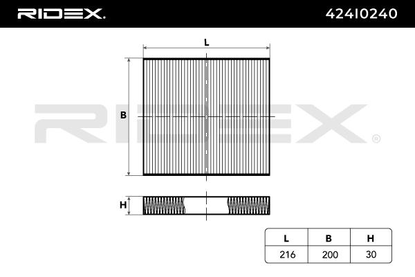 RIDEX 424I0240 Filter,...