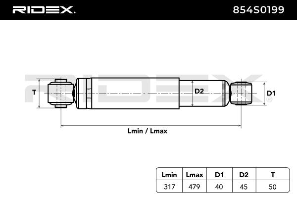 RIDEX 854S0199 Shock Absorber