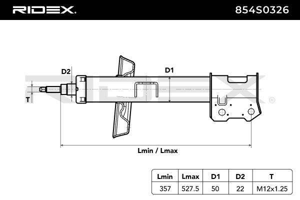RIDEX 854S0326 Αμορτισέρ