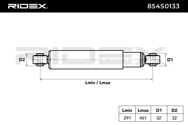 RIDEX 854S0133 Αμορτισέρ