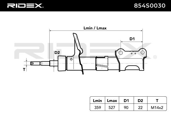 RIDEX 854S0030 Shock...
