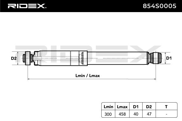 RIDEX 854S0005 amortizor