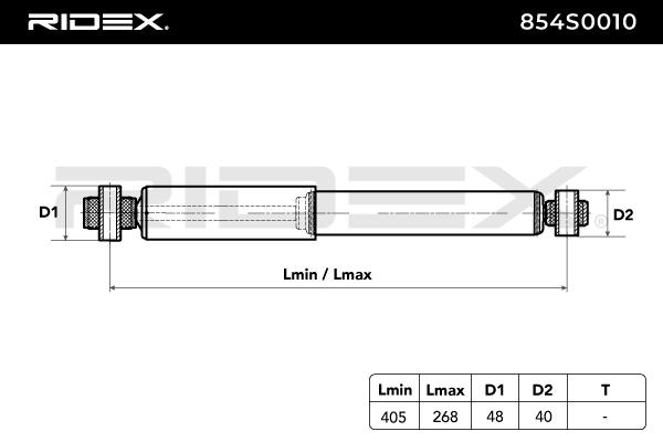 RIDEX 854S0010 Αμορτισέρ