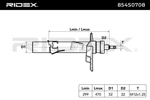 RIDEX 854S0708 Shock...
