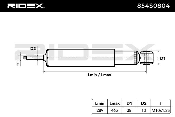 RIDEX 854S0804 Shock Absorber