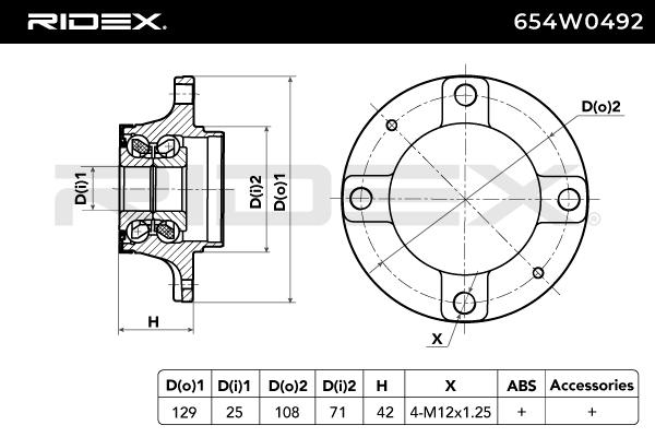 RIDEX 654W0492 Wheel...