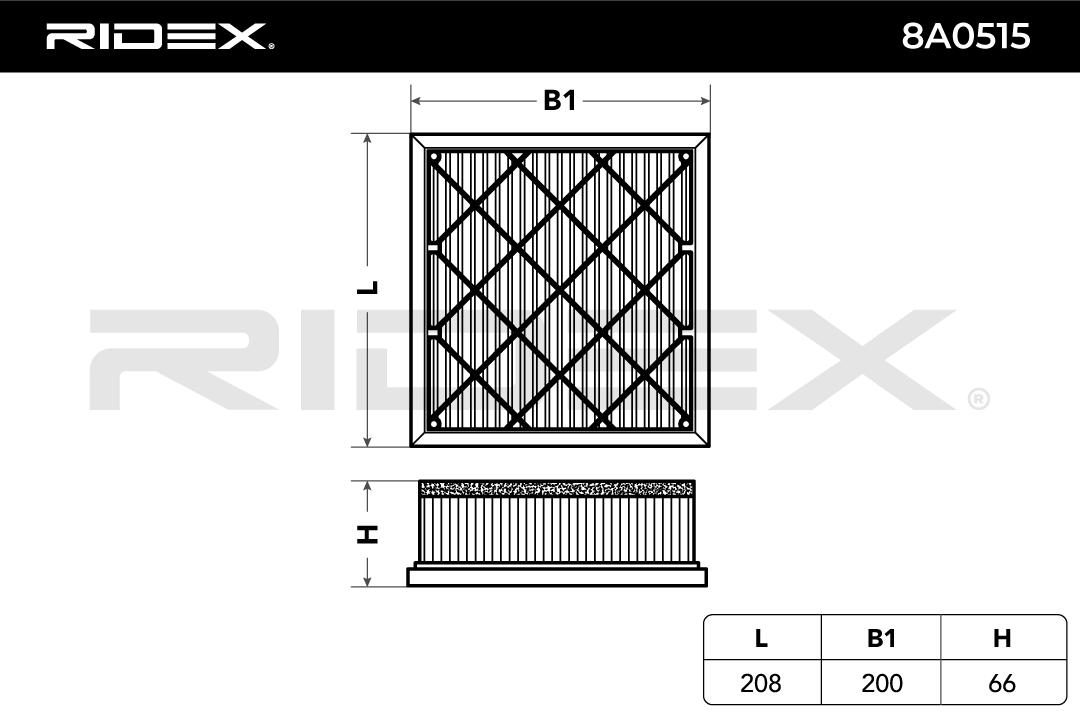 RIDEX 8A0515 Air Filter for...
