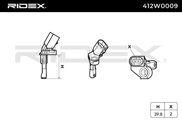 RIDEX 412W0009 Sensor,...