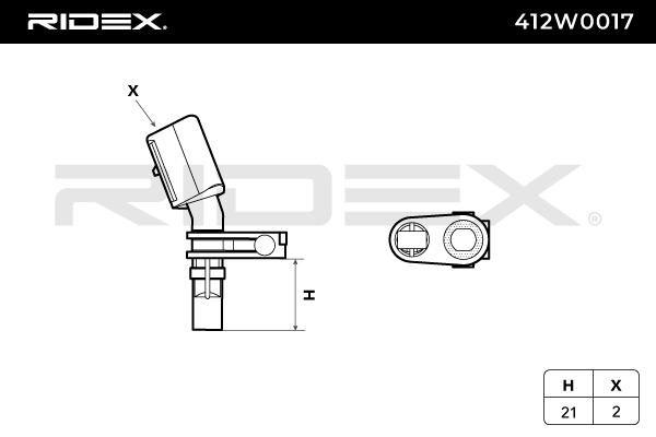 RIDEX 412W0017 Sensor,...