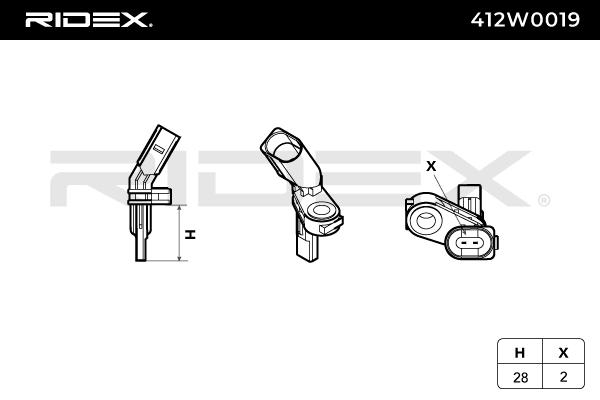 RIDEX 412W0019 Sensor,...