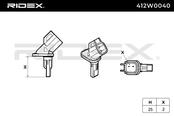 RIDEX 412W0040 Sensor,...