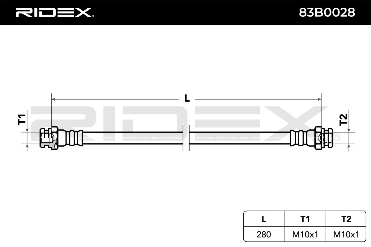 RIDEX 83B0028 Furtun frana