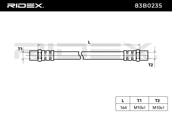 RIDEX 83B0235 Brake Hose...