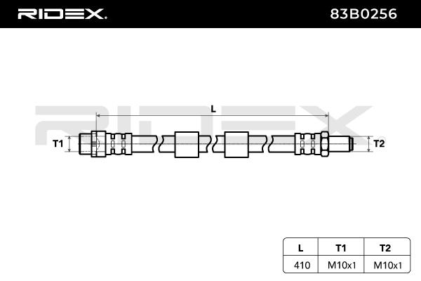 RIDEX 83B0256 Brake Hose...