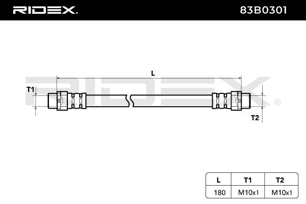 RIDEX 83B0301 Brake Hose...